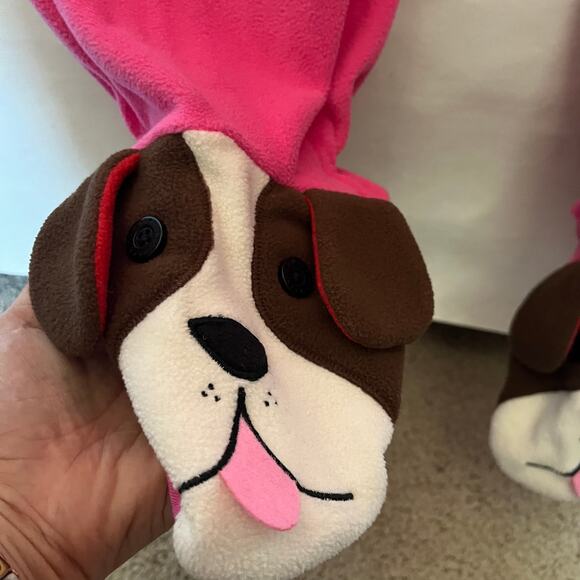 Nick & Nora One Piece Fleece Footie Womens Sleeper Pjs Size Large Terrier Dog - Picture 6 of 12